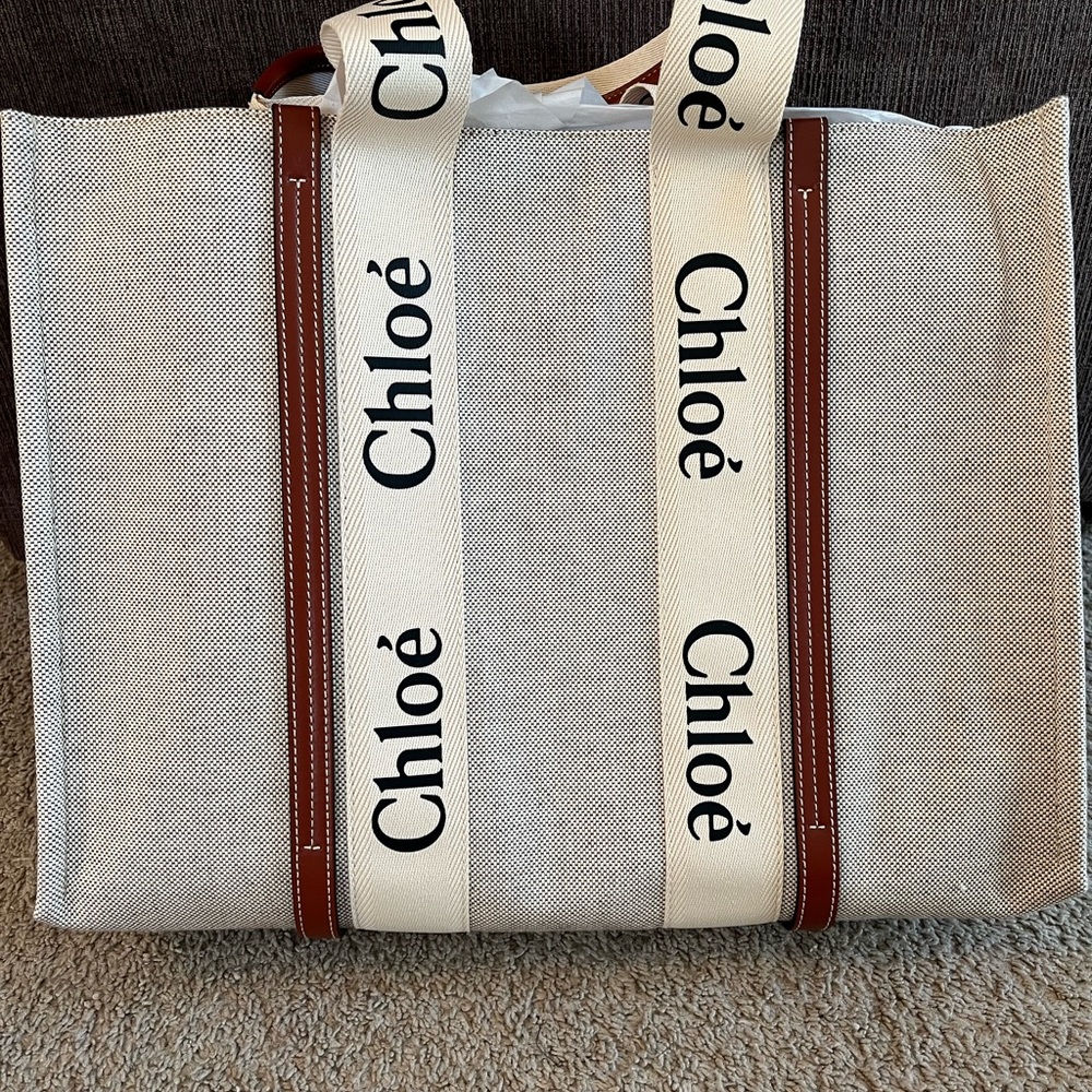 Chloé Woody large tote NWT